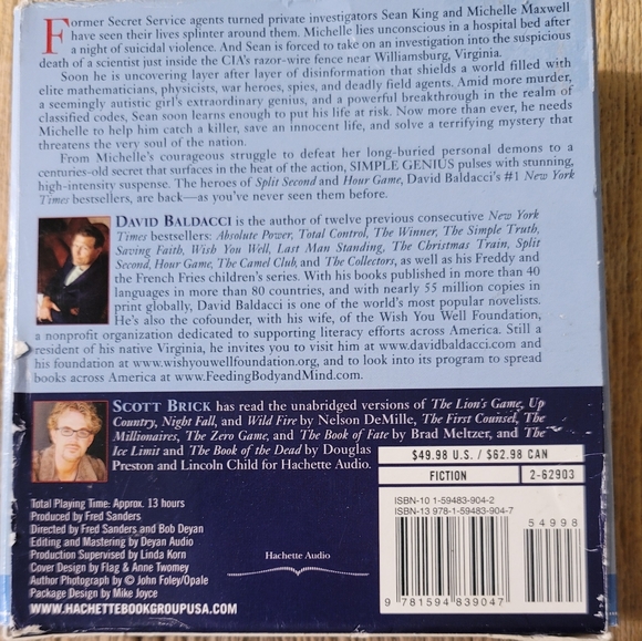 Simple Genuis by David Baldacci - Picture 2 of 4